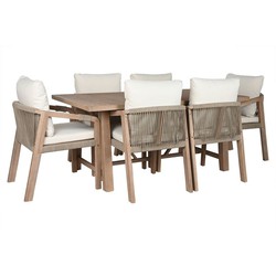 Conjunto Mesa con 6 sillas