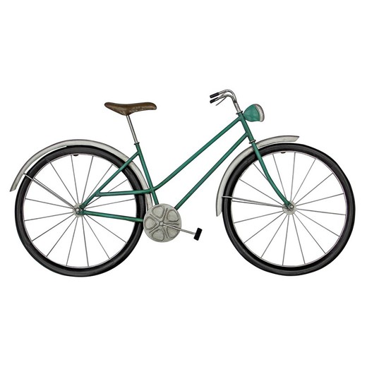 Adorno Pared Adorno pared bicicleta Medidas: 49 cm x 4 cm x 87 cm  Material: Metal Peso neto: 990 grs.