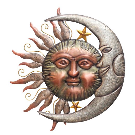 sol-luna Medidas: 63 cm x 3,5 cm x 60 cm  Material: Metal Peso neto: 965 grs.