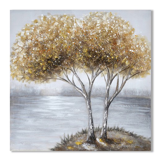 Cuadro arbol Medidas: 80 cm x 3 cm x 80 cm  Material: Pintura Peso neto: 1.520 grs.