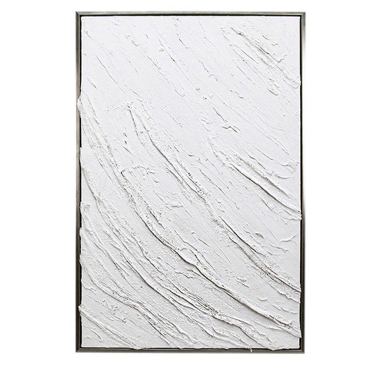 Cuadro blanco Medidas: 90 cm x 4 cm x 60 cm  Material: Pintura Peso neto: 2.600 grs.