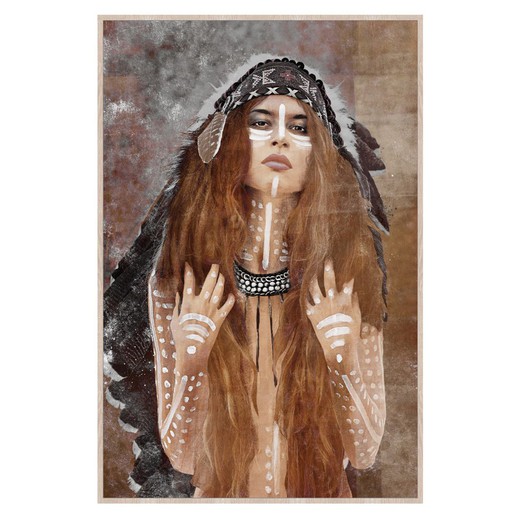 Cuadro mujer Medidas: 92,5 cm x 2,5 cm x 62,5 cm  Material: Pintura Peso neto: 1.375 grs.