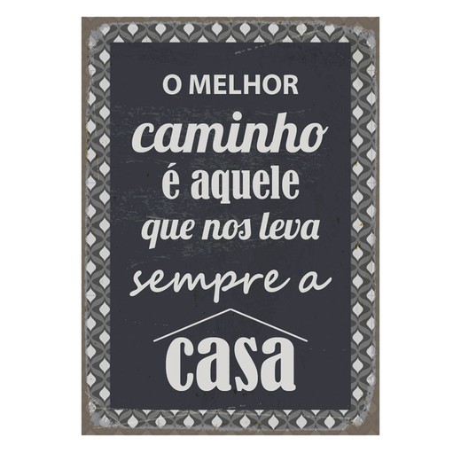 Placas pared portugues-3074 Medidas: 33 cm x 0,1 cm x 23,5 cm  Material: Metal Peso neto: 380 grs.