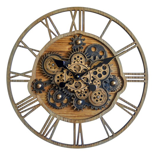 Reloj de pared engranaje Medidas: 57 cm x 6,5 cm x 57 cm  Material: Peso neto: 830 grs.