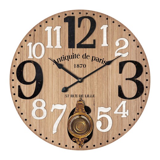 Reloj Medidas: 58 cm x 4 cm x 58 cm  Material: MDF Peso neto: 1.525 grs.