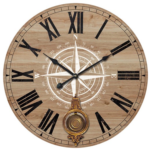 Reloj Medidas: 58 cm x 4 cm x 58 cm  Material: MDF Peso neto: 1.635 grs.