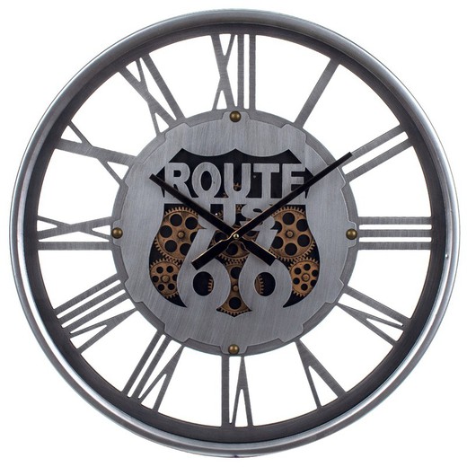 Reloj pared Medidas: 60 cm x 8 cm x 60 cm  Material: Metal y Cristal Peso neto: 5.100 grs.