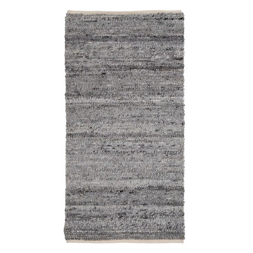 Alfombra 80 x 150 cm Tejido Sintético Gris