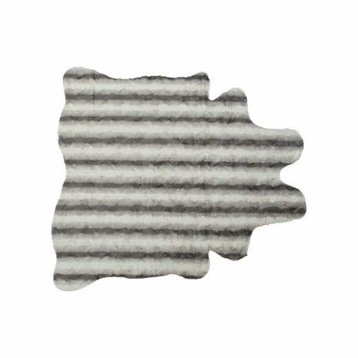 Alfombra DKD Home Decor 160 x 150 x 2 cm Gris Poliéster Blanco