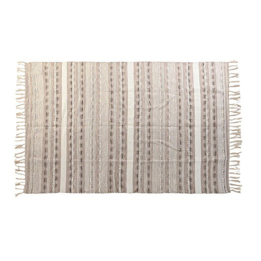 Alfombra DKD Home Decor Flecos Boho Poliéster Algodón (160 x 230 cm)