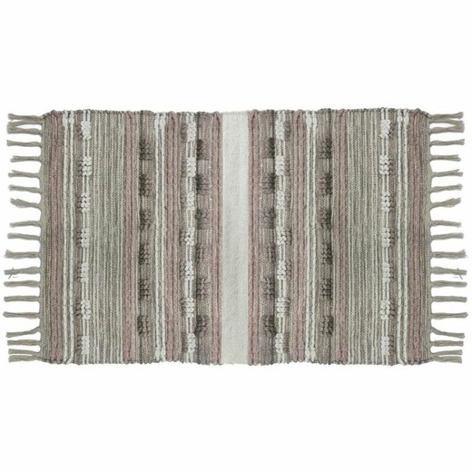 Alfombra DKD Home Decor Flecos Boho Poliéster Algodón (200 x 290 cm)