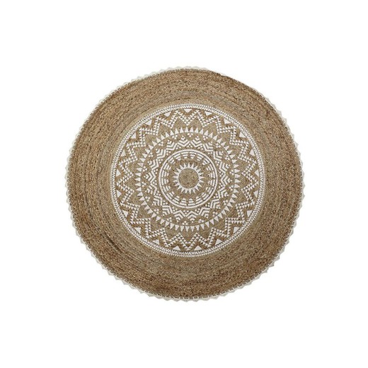 Alfombra DKD Home Decor Marrón Mandala (200 x 200 x 0,75 cm)