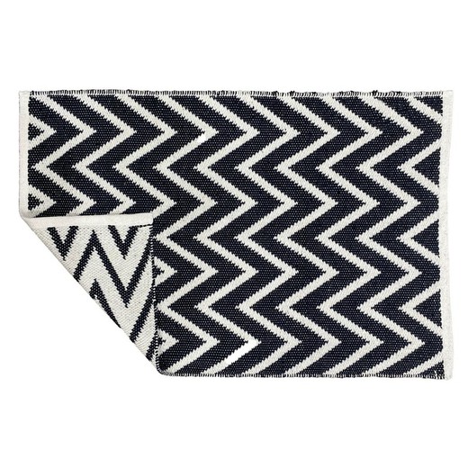 Alfombra DKD Home Decor Poliéster Zig-zag Bicolor 160 x 230 x 1 cm