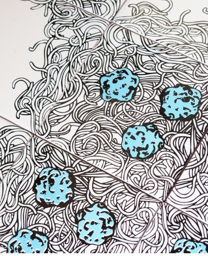 Azulejo decorado Spaguetti 20x20 25pzas 1,00m2