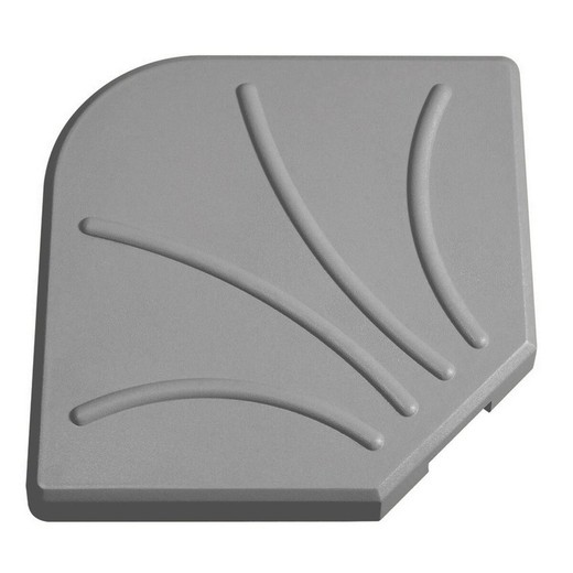 Base para Sombrilla Gris Cemento 47 x 47 x 5,5 cm