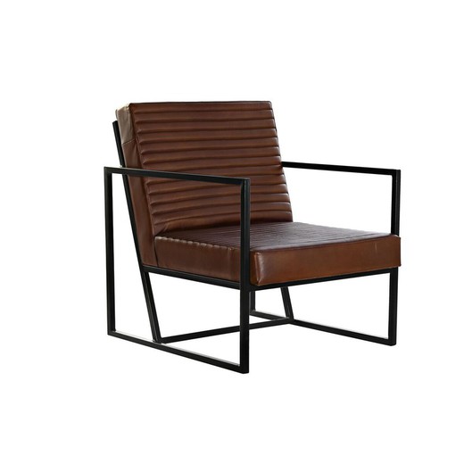 Butaca DKD Home Decor Marrón Negro Metal 75 x 89 x 90 cm