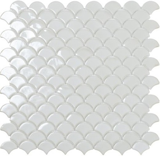 Caja malla mosaico Soul white brillo