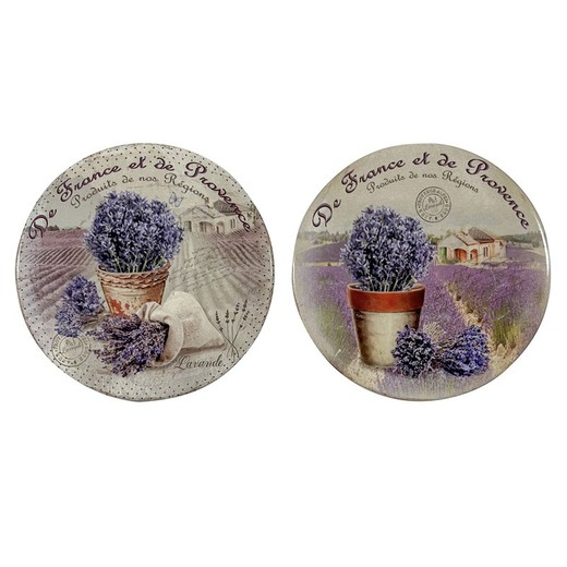 Posavasos lavanda 0,7 cm x 10,8 cm x 10,8 cm 28390 Signes Grimalt