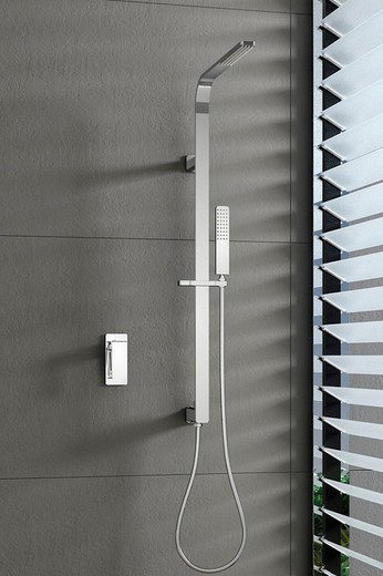 Columna ducha barra extensible termostática - Quad de Bathplus