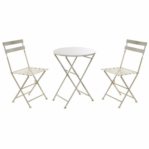 Conjunto de Mesa con 2 Sillas DKD Home Decor 80 cm 60 x 60 x 70 cm