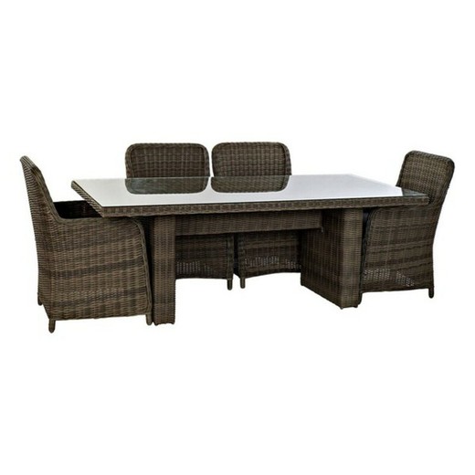 Conjunto de Mesa con 6 Sillas DKD Home Decor 94 cm 200 x 100 x 75 cm (7 pcs)