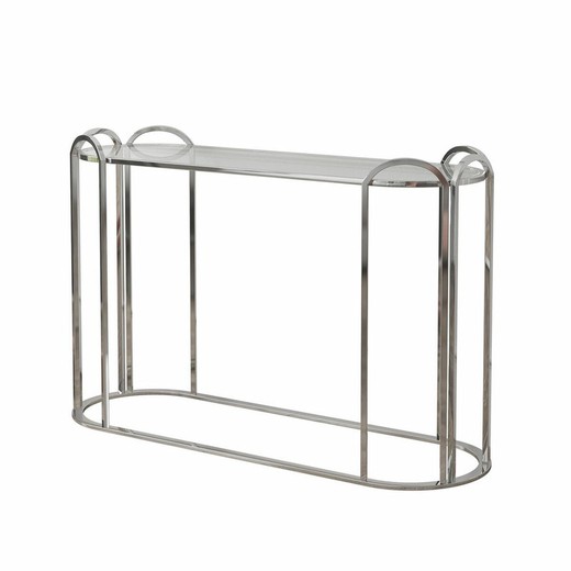 Consola DKD Home Decor Plateado Metal Cristal 115,5 x 36,5 x 78 cm