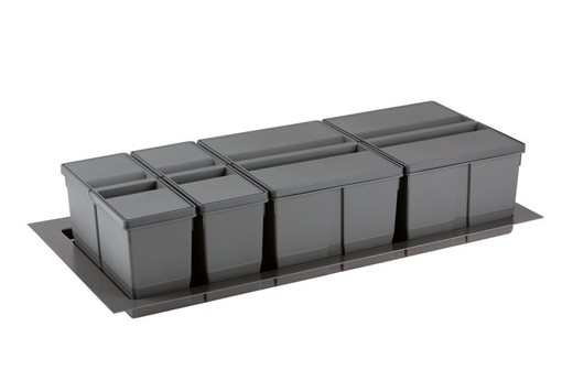 Cubo basura ecológico Maxi XL 1000 mm 2x20/9