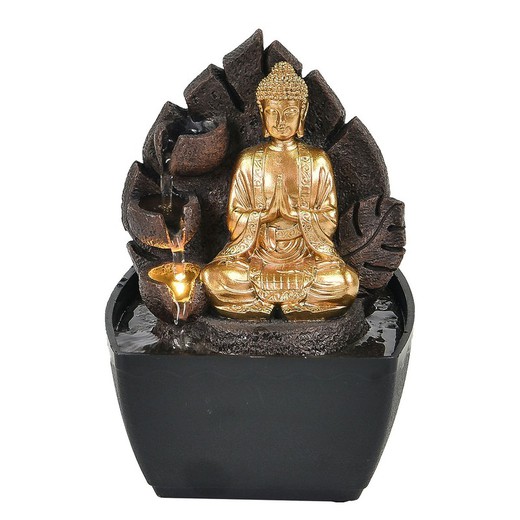 Fuente buda Medidas: 18 cm x 12,5 cm x 13 cm  Material: Resina Peso neto: 545 grs.