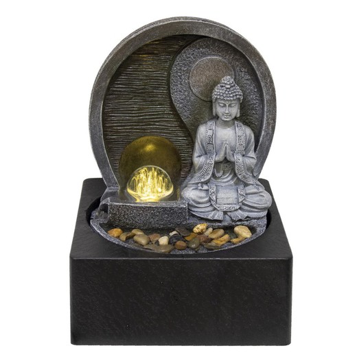 Fuente buda Medidas: 25 cm x 18 cm x 18 cm  Material: Resina Peso neto: 1.085 grs.