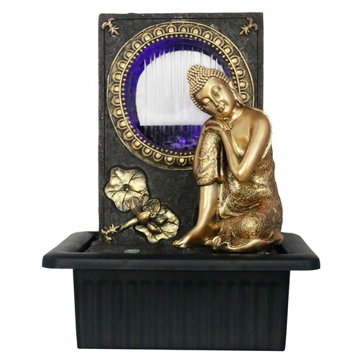 Fuente buda Medidas: 26 cm x 18 cm x 21 cm  Material: Resina Peso neto: 1.090 grs.