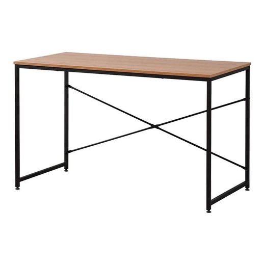 Escritorio EDM 75195 Negro Madera Metal 120 x 60 x 74 cm