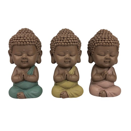 Figura Buda linda Medidas: 7 cm x 3,5 cm x 3,5 cm  Material: Resina Peso neto: 65 grs.