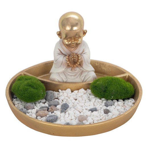 Figura Buda Medidas: 12 cm x 20,5 cm x 20,5 cm  Material: Resina Peso neto: 510 grs.