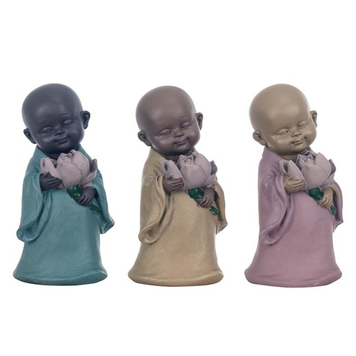 Figura Buda Medidas: 13,5 cm x 7,2 cm x 7,2 cm  Material: Resina Peso neto: 150 grs.