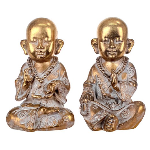 Figura Buda Medidas: 16 cm x 10 cm x 10,5 cm  Material: Resina Peso neto: 335 grs.