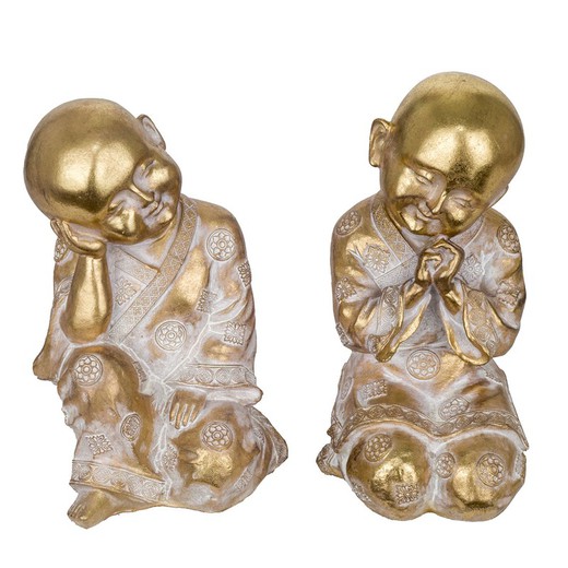 Figura Buda Medidas: 18 cm x 10,5 cm x 11 cm  Material: Resina Peso neto: 370 grs.