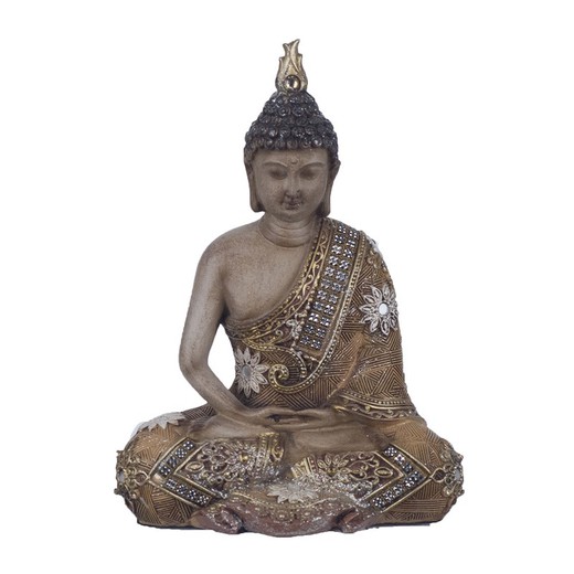 Figura Buda Medidas: 19 cm x 7,5 cm x 14,5 cm  Material: Resina Peso neto: 320 grs.