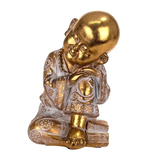 Figura Buda Medidas: 20 cm x 14 cm x 13 cm  Material: Resina Peso neto: 655 grs.