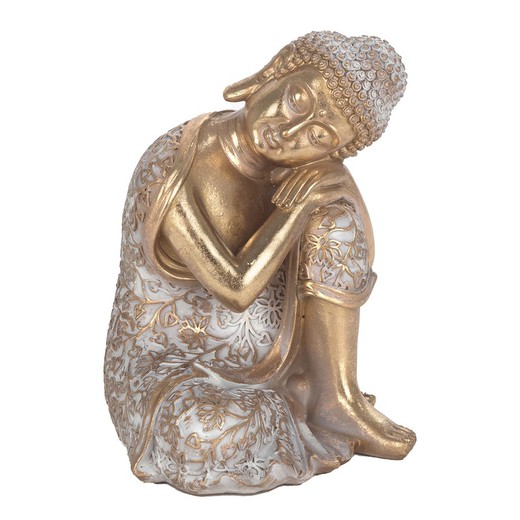 Figura Buda Medidas: 20,3 cm x 15 cm x 15,5 cm  Material: Resina Peso neto: 550 grs.