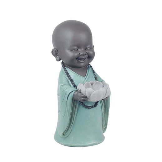 Figura Buda Medidas: 30 cm x 12 cm x 18 cm  Material: Resina Peso neto: 735 grs.