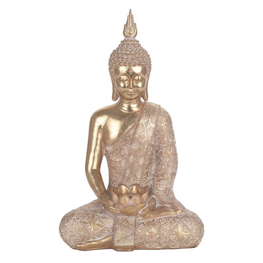 Figura Buda Medidas: 38 cm x 14,5 cm x 23,5 cm  Material: Resina Peso neto: 1.330 grs.