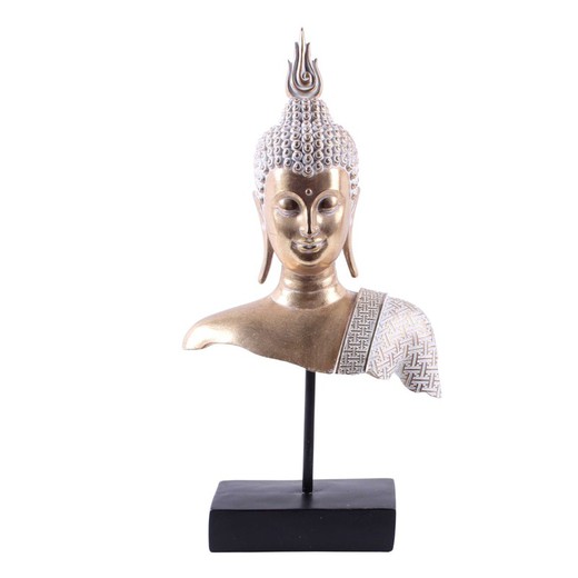 Figura Buda Medidas: 40 cm x 9,5 cm x 20 cm  Material: Resina Peso neto: 945 grs.