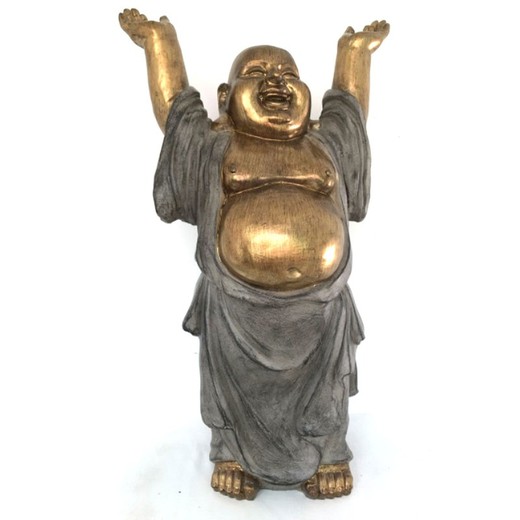 Figura Buda Medidas: 50,5 cm x 16 cm x 29 cm  Material: Resina Peso neto: 2.275 grs.