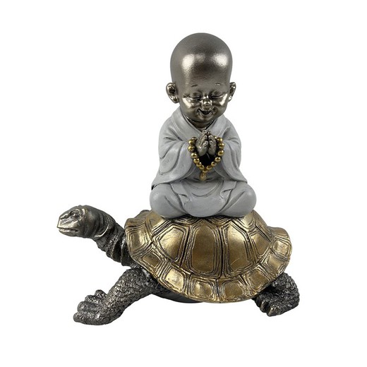 Figura Buda tortuga Medidas: 17 cm x 11,5 cm x 17 cm  Material: Resina Peso neto: 280 grs.