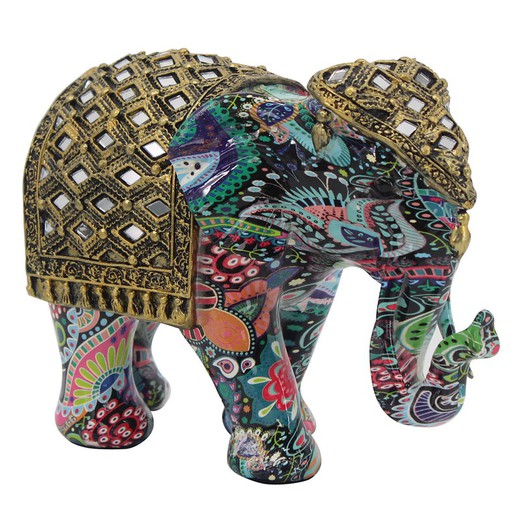 Figura Elefante grafiti Medidas: 14 cm x 10 cm x 21 cm  Material: Resina Peso neto: 720 grs.