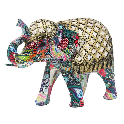 Figura Elefante grafiti Medidas: 19,5 cm x 11 cm x 28 cm  Material: Resina Peso neto: 1.335 grs.