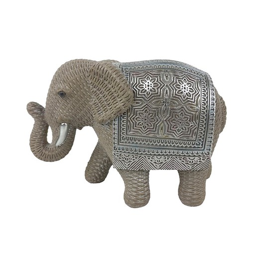 Figura Elefante Medidas: 12 cm x 7 cm x 17,5 cm  Material: Resina Peso neto: 260 grs.