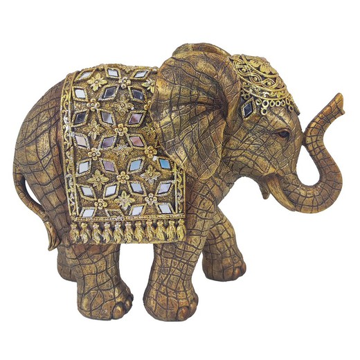 Figura Elefante Medidas: 12,5 cm x 7 cm x 17 cm  Material: Resina Peso neto: 325 grs.