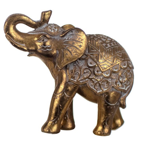 Figura Elefante Medidas: 13 cm x 6 cm x 15 cm  Material: Resina Peso neto: 180 grs.