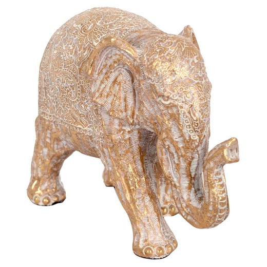 Figura Elefante Medidas: 14 cm x 9 cm x 20 cm  Material: Resina Peso neto: 390 grs.